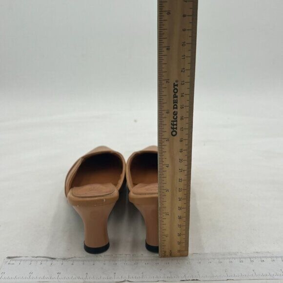 Women's Pointed Toe Comfy Kitten Mules Low Heels Slip On Backless Pumps Slide Sa - Picture 5 of 8